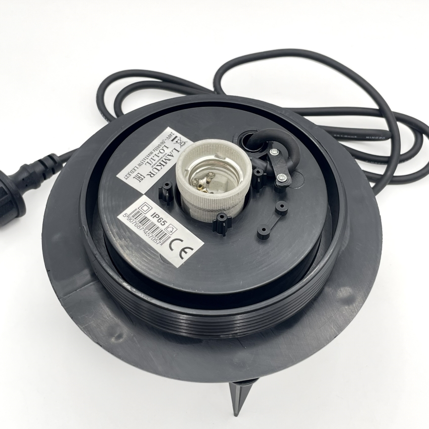 Kültéri dekorációs lámpatest LUMISTONE 1xE27/15W/230V IP65, átmérő 38 cm