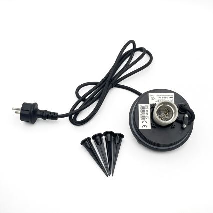 Kültéri dekoratív lámpatest LUMISTONE 1xE27/15W/230V IP65 átm. 31,8 cm