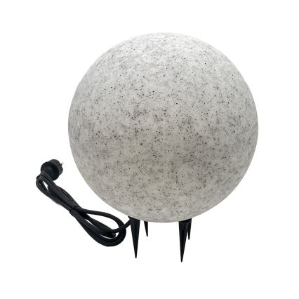 Kültéri dekoratív lámpatest LUMISTONE 1xE27/15W/230V IP65, átmérő 28 cm