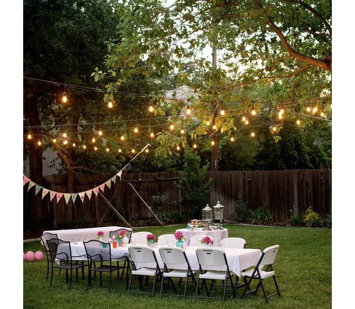 Kültéri dekoratív lánc GIRLAND 10xE27/15W/230V 10m IP44 EKO6918