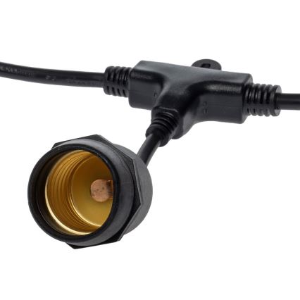 Kültéri dekoratív lánc GIRLAND 10xE27/15W/230V 10m IP44