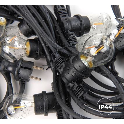 Kültéri dekoratív lánc MIMOSA 10xE27/1,3W/230V IP44 10 m
