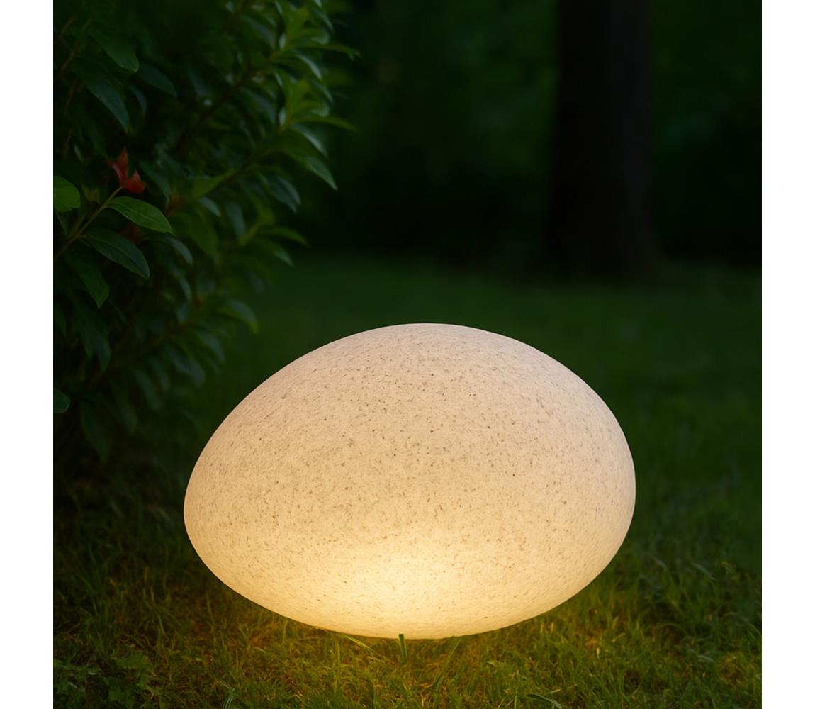 Kültéri dekorlámpa LUMISTONE 1xE27/15W/230V IP65 átmérő 26,5 cm LO