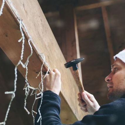 Kültéri elosztó kábel fényfüzérekhez, 0,5 m, IP44