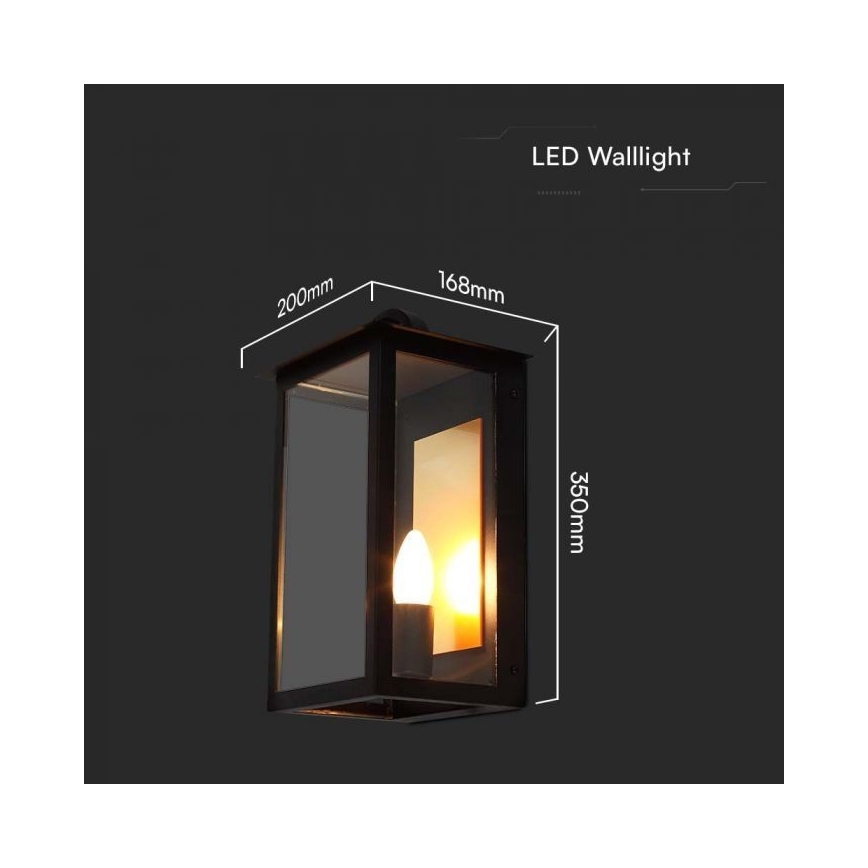 Kültéri fali lámpa 1xE14/30W/230V IP65