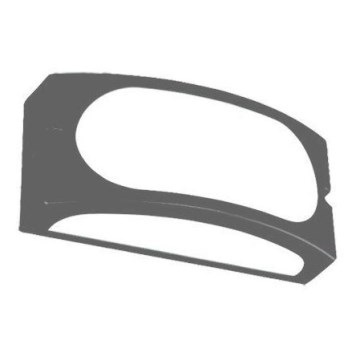 Kültéri fali lámpa 1xE27/10W/230V IP54 szürke