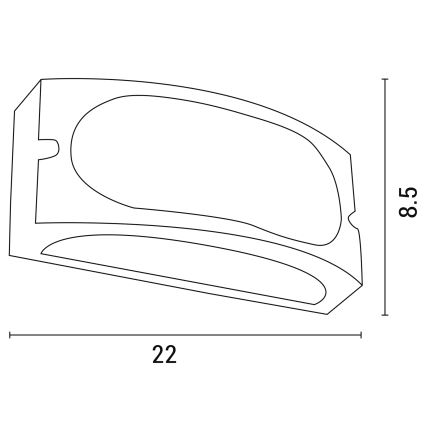 Kültéri fali lámpa 1xE27/10W/230V IP54 szürke