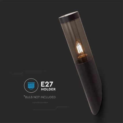 Kültéri fali lámpa 1xE27/18W/230V IP44