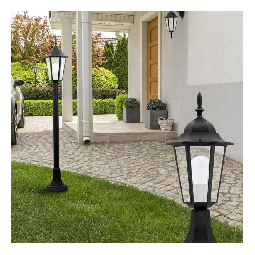 Kültéri fali lámpa 1xE27/20W/230V IP43 fekete