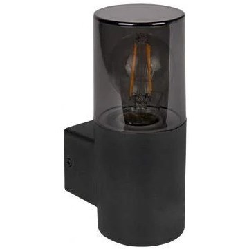 Kültéri fali lámpa 1xE27/40W/230V IP44 fekete/füstszínű
