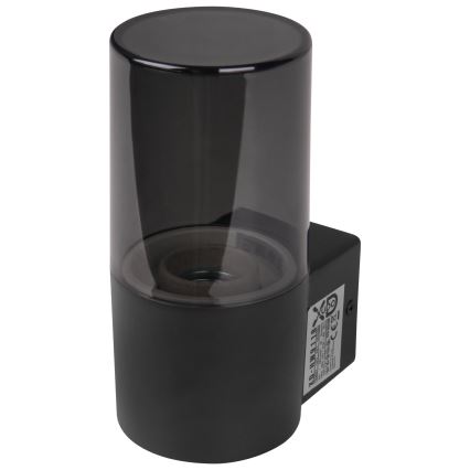 Kültéri fali lámpa 1xE27/40W/230V IP44 fekete/füstszínű