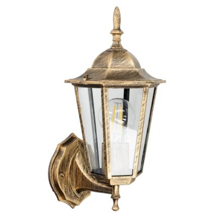 Kültéri fali lámpa 1xE27/60W/230V IP44 arany