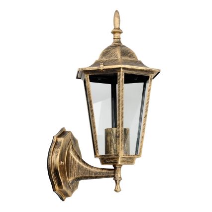 Kültéri fali lámpa 1xE27/60W/230V IP44 arany