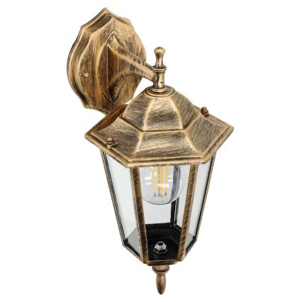 Kültéri fali lámpa 1xE27/60W/230V IP44 arany