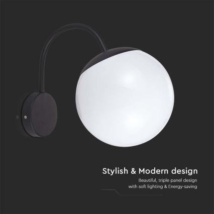 Kültéri fali lámpa 1xE27/60W/230V IP44 fekete