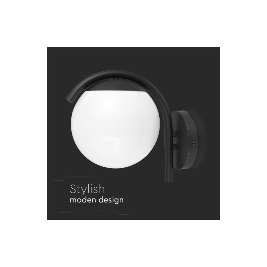 Kültéri fali lámpa 1xE27/60W/230V IP44 fekete