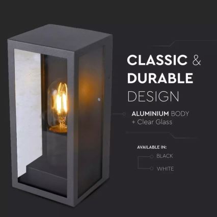 Kültéri fali lámpa 1xE27/60W/230V IP44