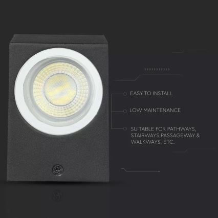 Kültéri fali lámpa 1xGU10/35W/230V IP44