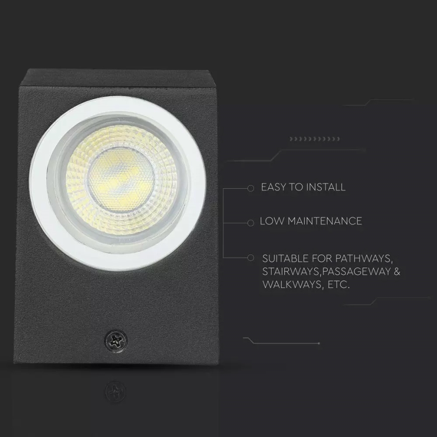 Kültéri fali lámpa 1xGU10/35W/230V IP44