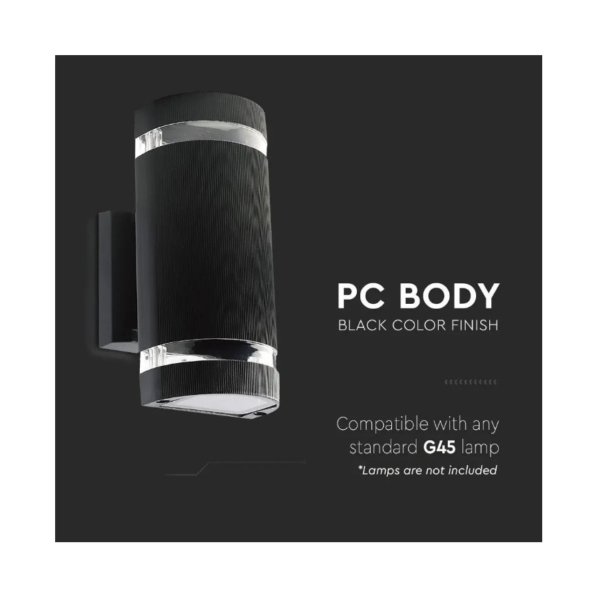 Kültéri fali lámpa 2xE27/60W/230V IP44