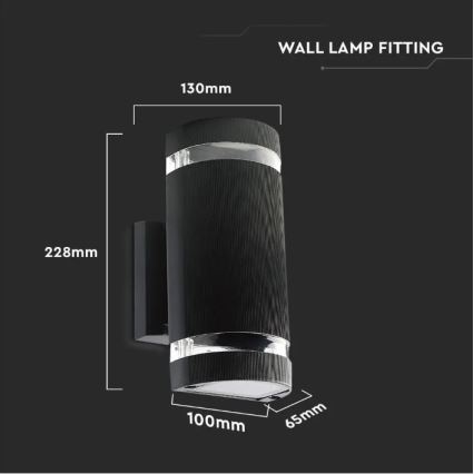 Kültéri fali lámpa 2xE27/60W/230V IP44