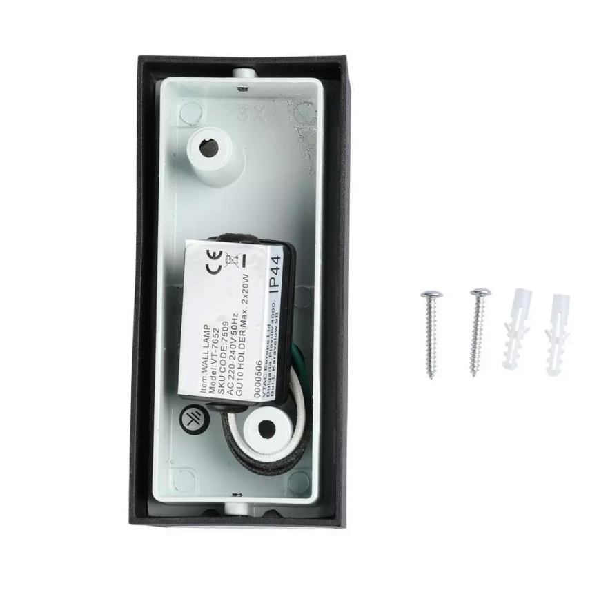 Kültéri fali lámpa 2xGU10/20W/230V IP44