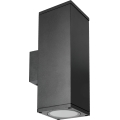 Kültéri fali lámpa 2xGU10/35W/230V IP54 szögletes fekete