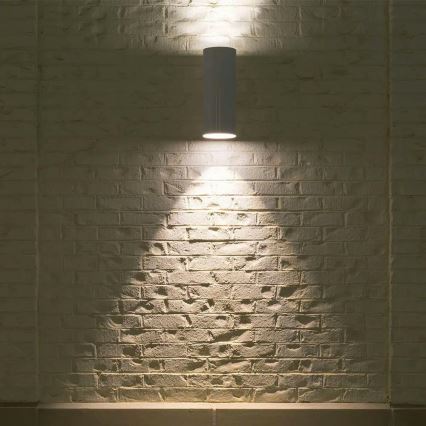 Kültéri fali lámpa 2xGU10/40W/230V IP54 fehér