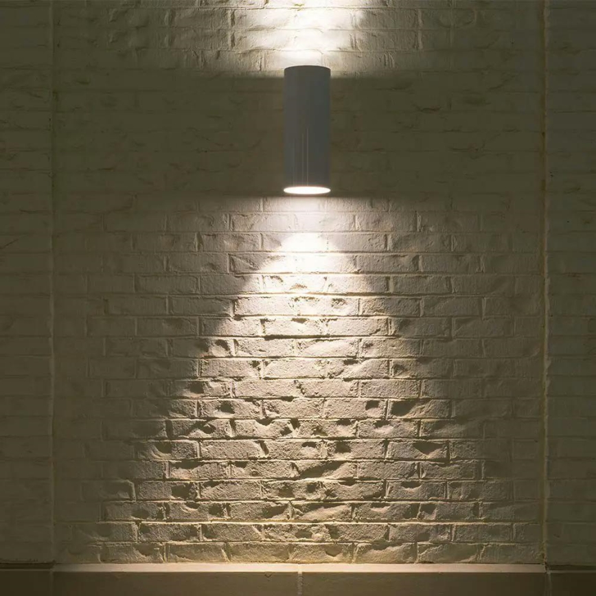 Kültéri fali lámpa 2xGU10/40W/230V IP54 fehér