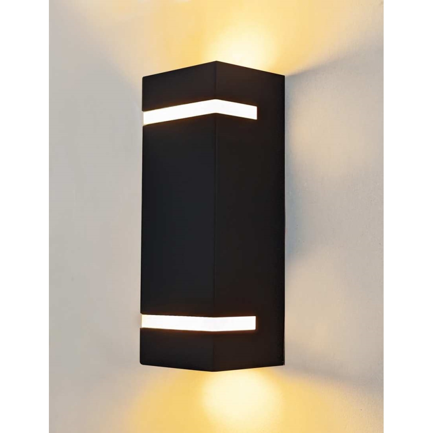Kültéri fali lámpa BRICK 2xGU10/7W/230V IP44