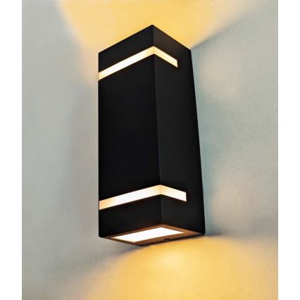 Kültéri fali lámpa BRICK 2xGU10/7W/230V IP44