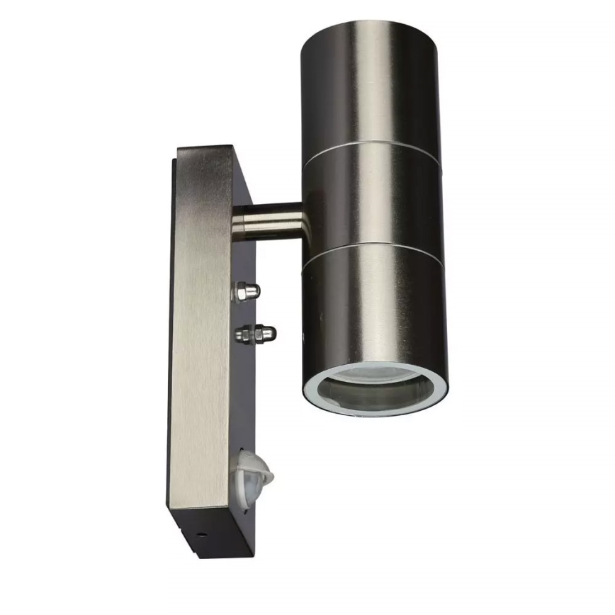 Kültéri fali lámpa érzékelővel 2xGU10/35W/230V IP44