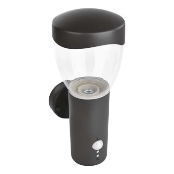 Kültéri fali lámpa érzékelővel ARTEO 1xE27/15W/230V IP44