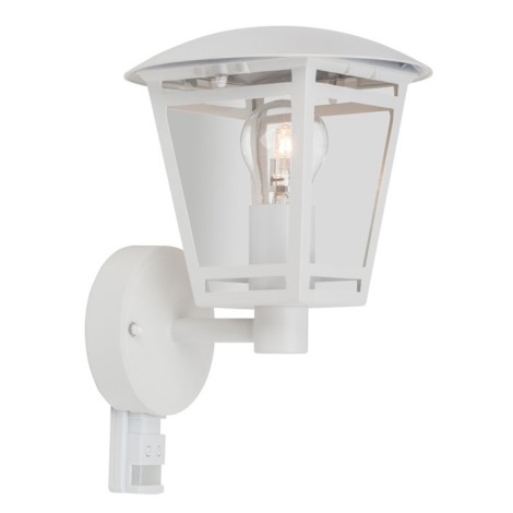 Kültéri fali lámpa érzékelővel LAURA 1xE27/60W/230V IP44