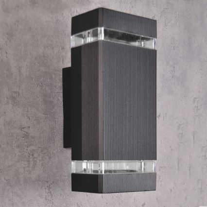 Kültéri fali lámpa GILBERT 2xGU10/10W/230V IP44