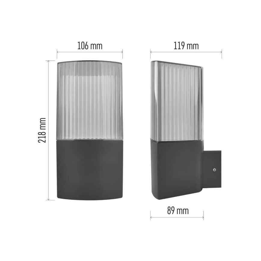 Kültéri fali lámpa LANA 1xE27/25W/230V IP54