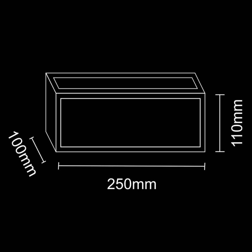 Kültéri fali lámpa MITO 1xE27/12W/230V IP54