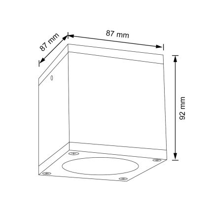 Kültéri fali lámpa MORRIS 1xGU10/35W/230V IP54