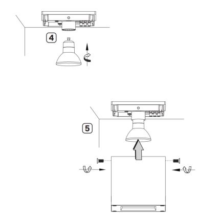Kültéri fali lámpa MORRIS 1xGU10/35W/230V IP54