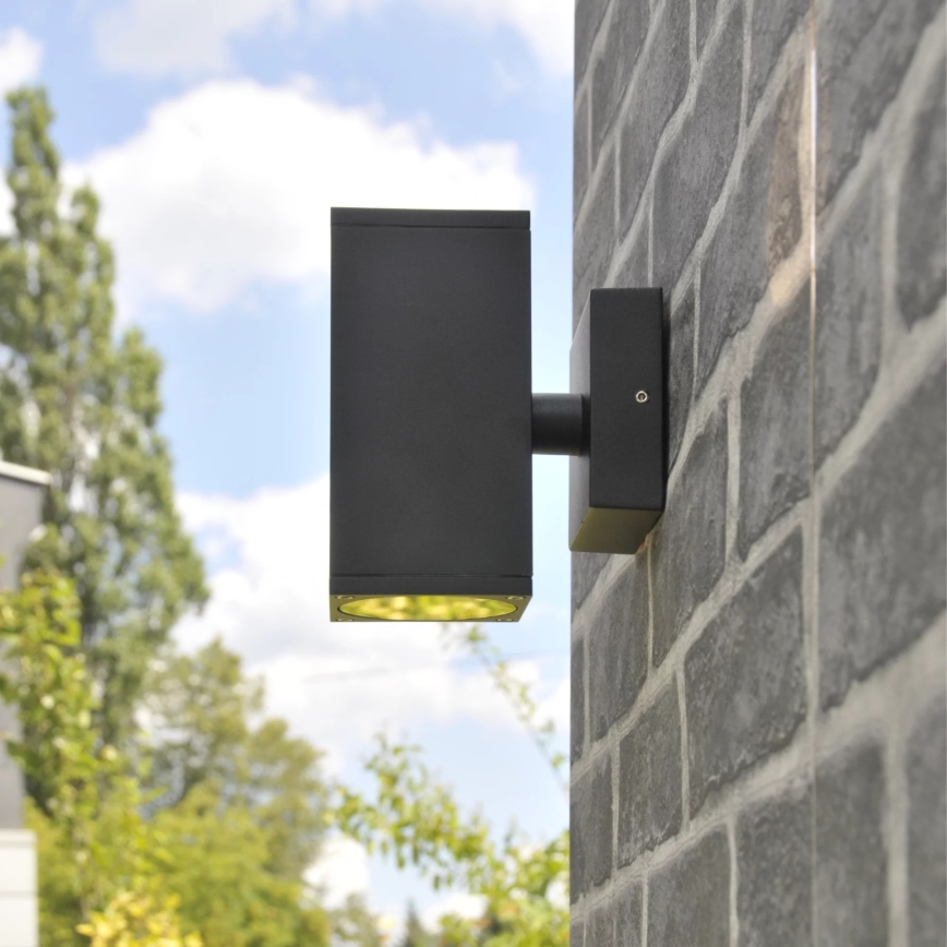 Kültéri fali lámpa MORRIS 2xGU10/35W/230V IP54