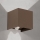Kültéri fali lámpa mozgás- és alkonyérzékelővel CUBE-S LED/13W/230V IP54 barna