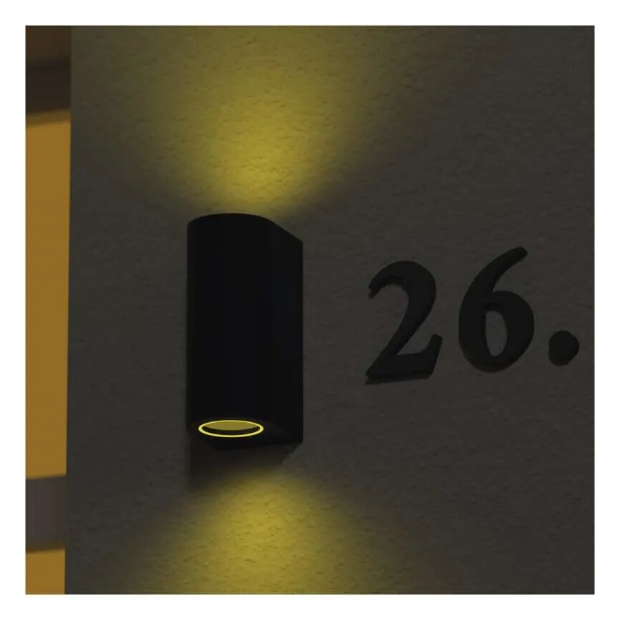 Kültéri fali lámpa OCULUS 2xGU10/7W/230V IP44