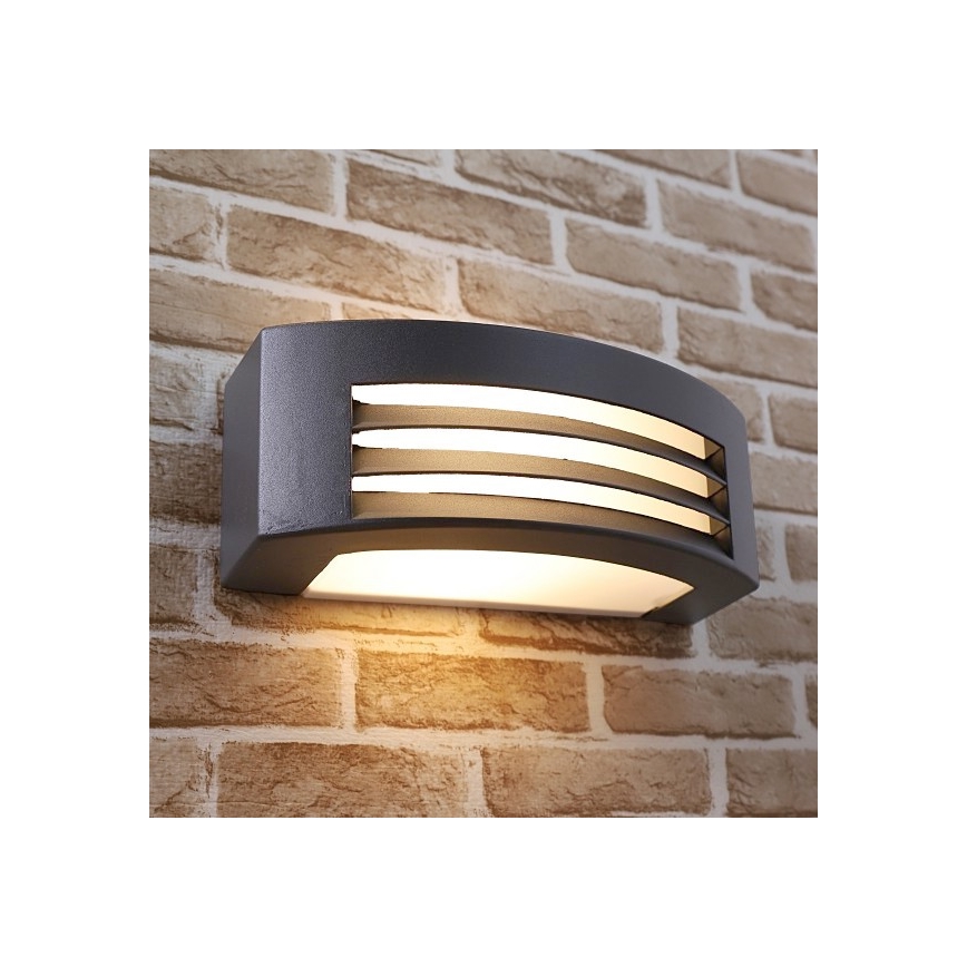 Kültéri fali lámpa OLIANA 1xE27/60W/230V IP54 antracit