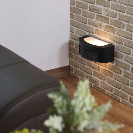 Kültéri fali lámpa OLIANA 1xE27/60W/230V IP54 fekete