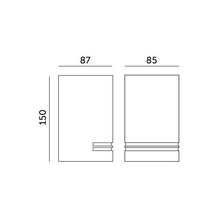 Kültéri fali lámpa QUAZAR 1xGU10/11W/230V IP44