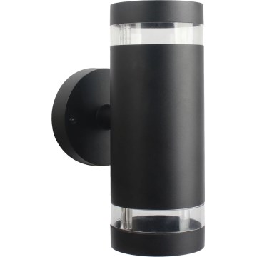 Kültéri fali lámpa RINO 2xGU10/12W/230V IP54 fekete