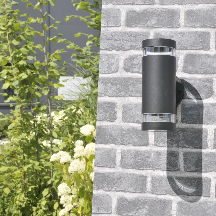 Kültéri fali lámpa RINO 2xGU10/12W/230V IP54 fekete