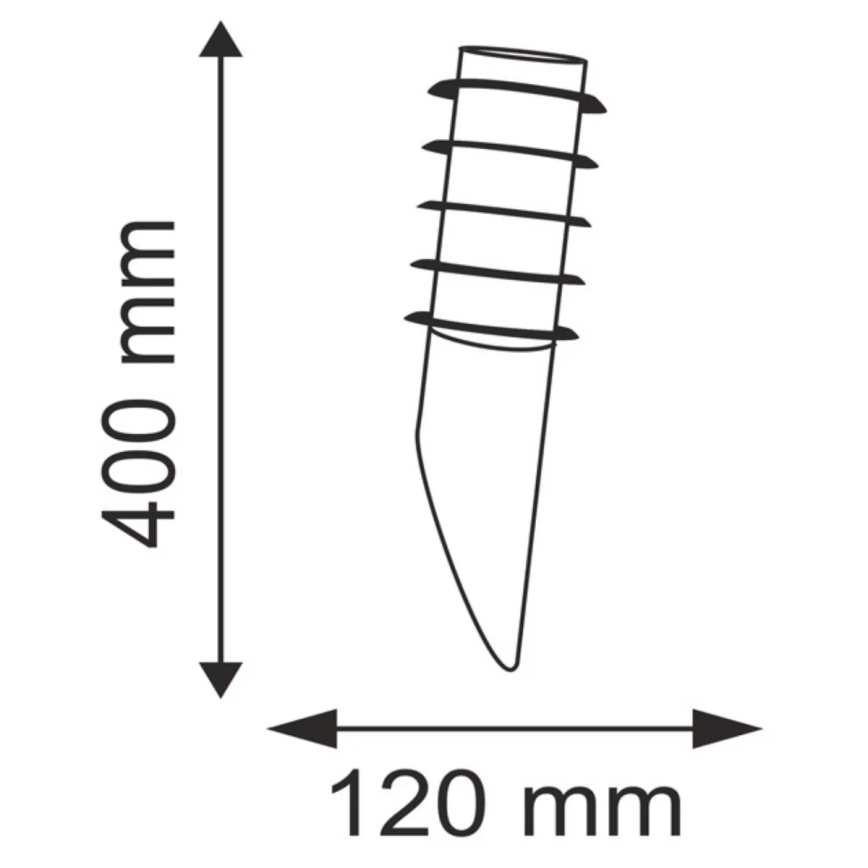 Kültéri fali lámpa SERENA 1xE27/10W/230V IP44 antracit
