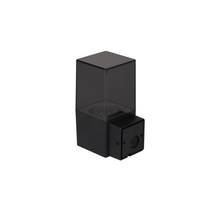 Kültéri fali lámpa mozgás- és alkonykapcsolóval 1xE27/40W/230V IP44 fekete/füstszínű