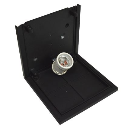Kültéri fali lámpatest JAVEN 1xE27/60W/230V IP44 fekete